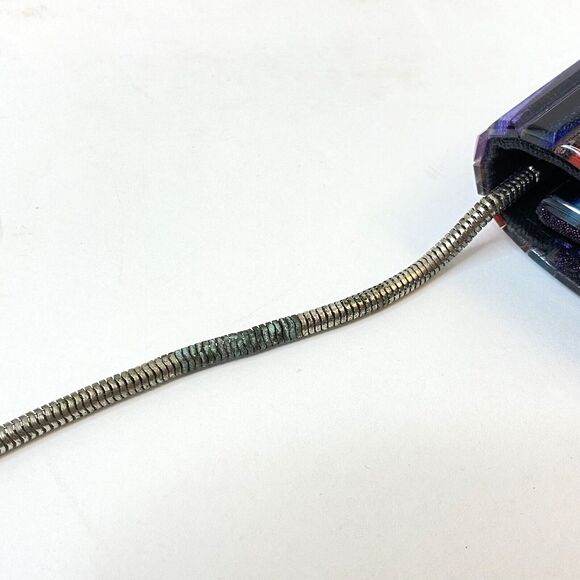 Sondra Roberts Vintage 80's Style Colorful Waves Lucite Acrylic Clutch Purse - Picture 10 of 10